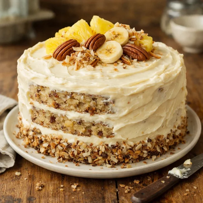 Tropical Hummingbird Delight Cake