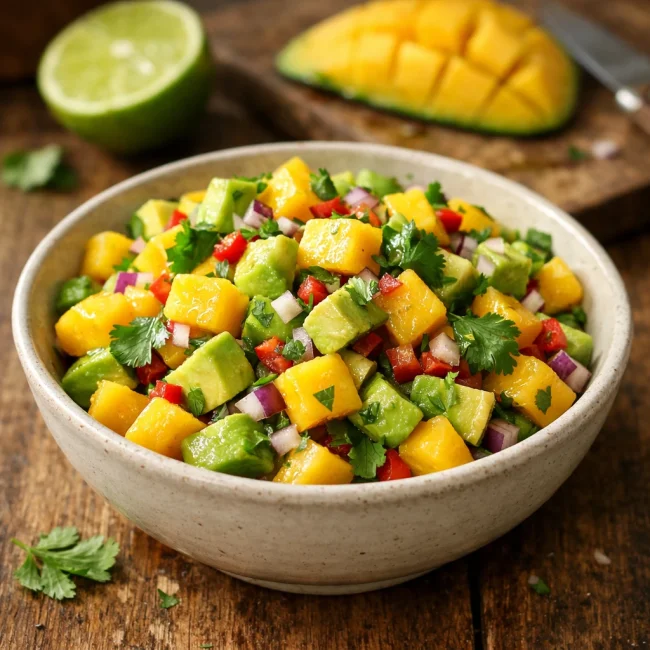 Tropical Mango Avocado Salsa