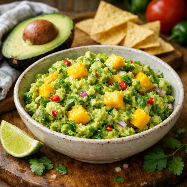 Tropical Mango Guacamole