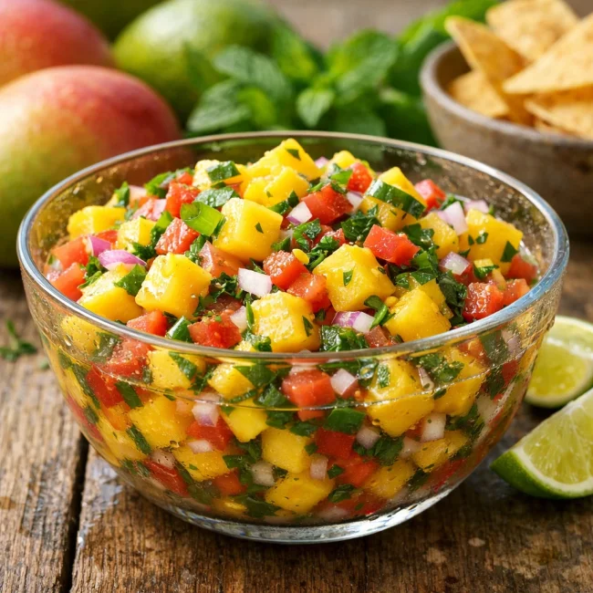 Tropical Mint Mango Salsa