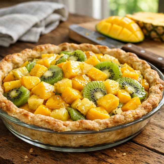 Tropical Paradise Fruit Pie
