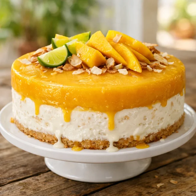 Tropical Paradise Ice Cream Cake