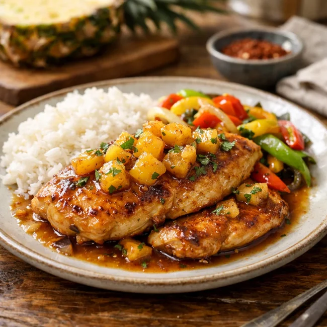 Tropical Pineapple Chicken Delight