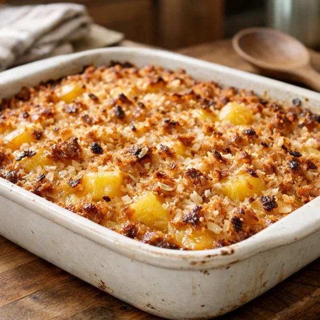 Tropical Pineapple Delight Casserole