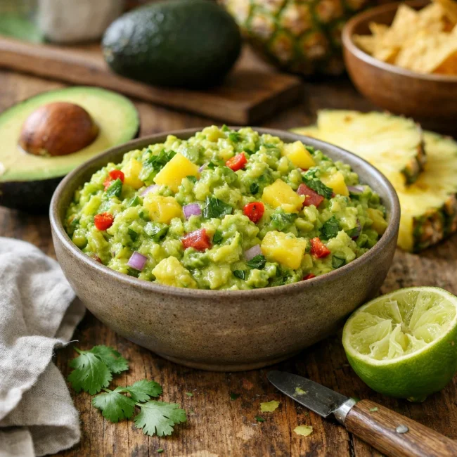 Tropical Pineapple Guacamole