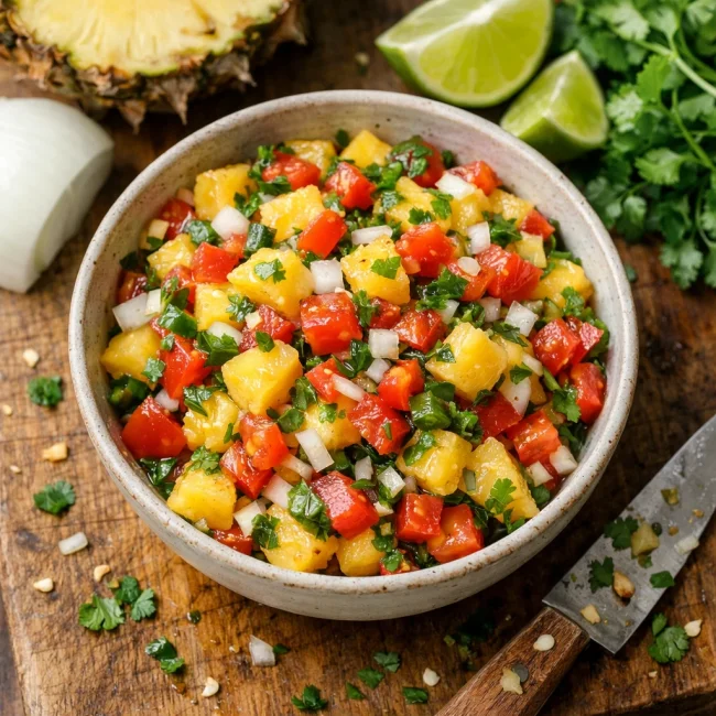 Tropical Pineapple Pico de Gallo
