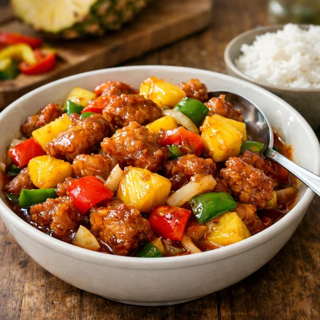 Tropical Pineapple Sweet and Sour Pork