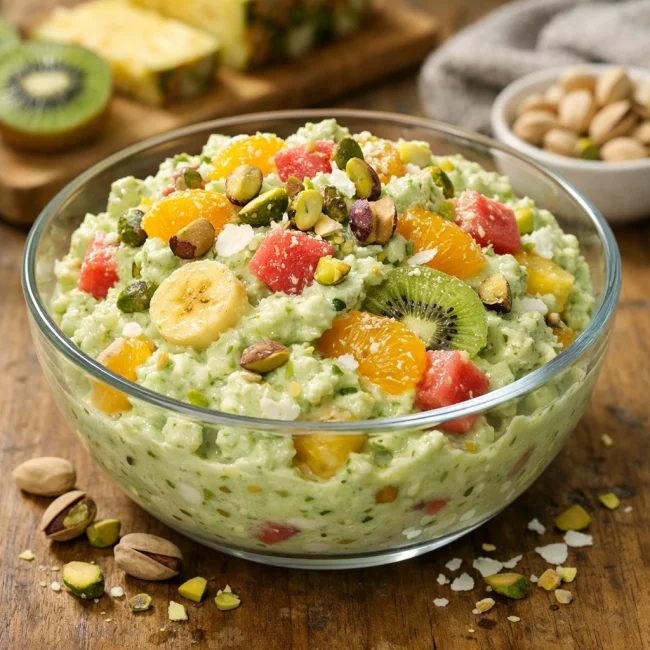 Tropical Pistachio Fruit Salad