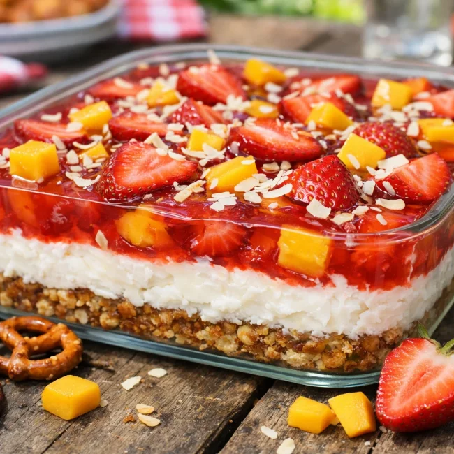 Tropical Strawberry Pretzel Delight