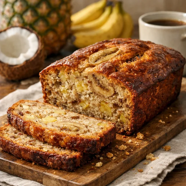 Tropical Sunrise Banana Bread