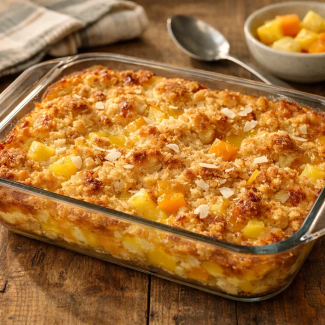 Tropical Sunrise Dump Cake
