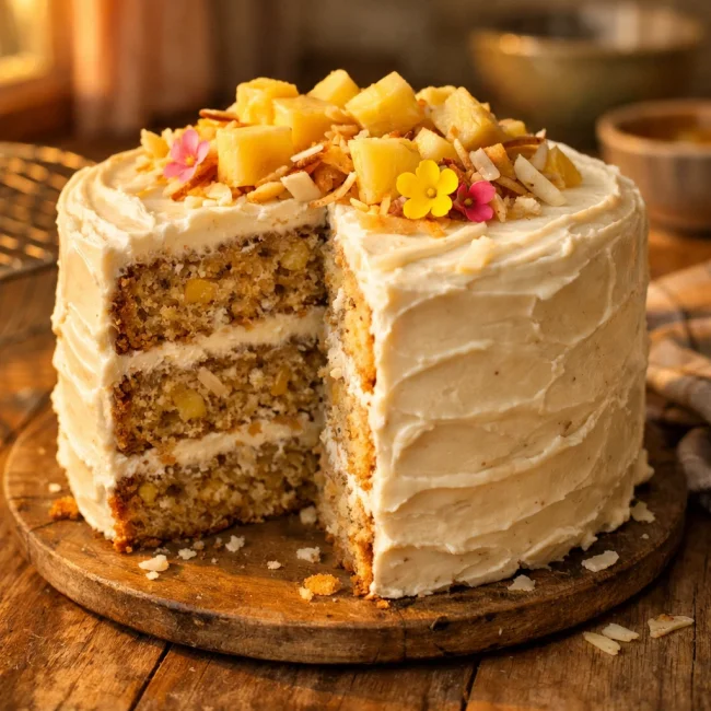 Tropical Sunset Hummingbird Cake