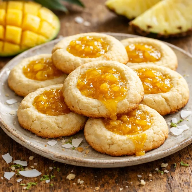 Tropical Thumbprint Cookies