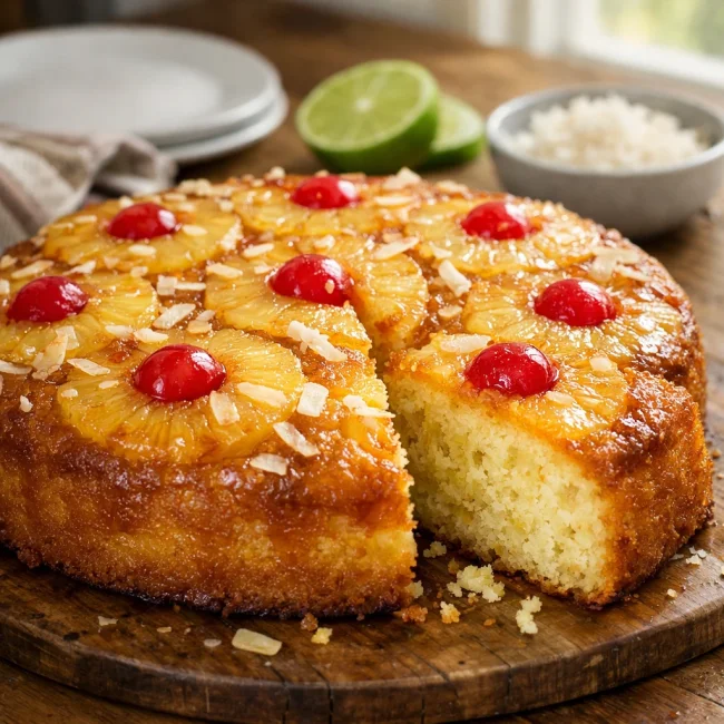 Tropical Twist Pineapple Upside Down Cake
