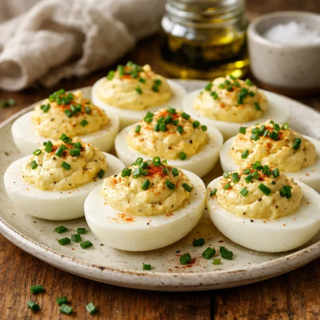 Truffle Deviled Eggs