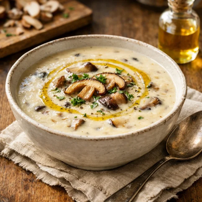 Truffle Scented Mushroom Soup