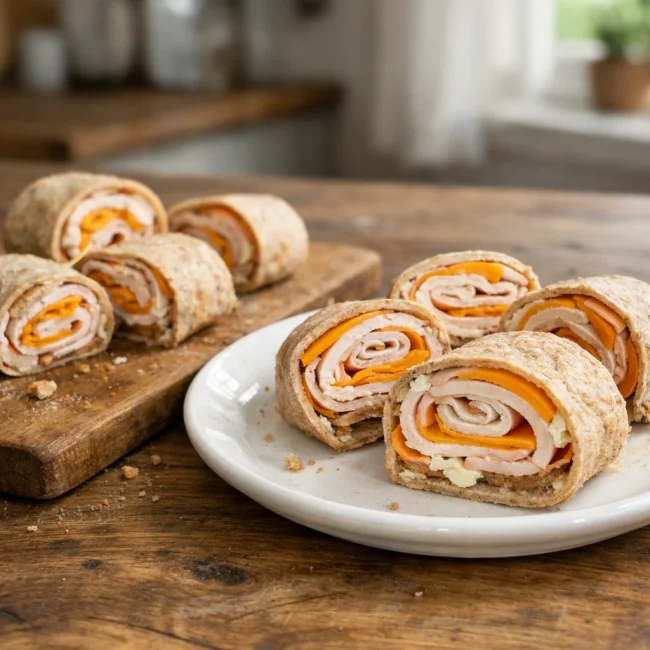 Turkey and Cheese Pinwheels