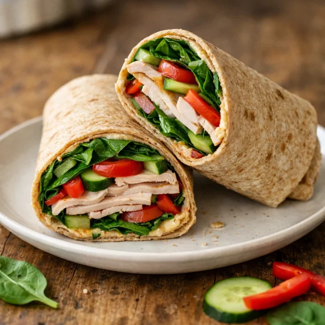 Turkey and Spinach Wrap
