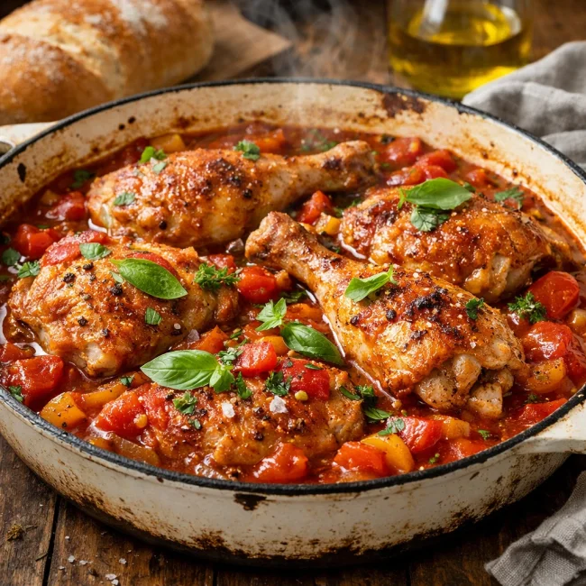 Tuscan Chicken Cacciatore