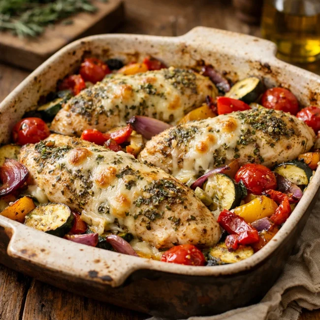 Tuscan Herb Chicken Bake