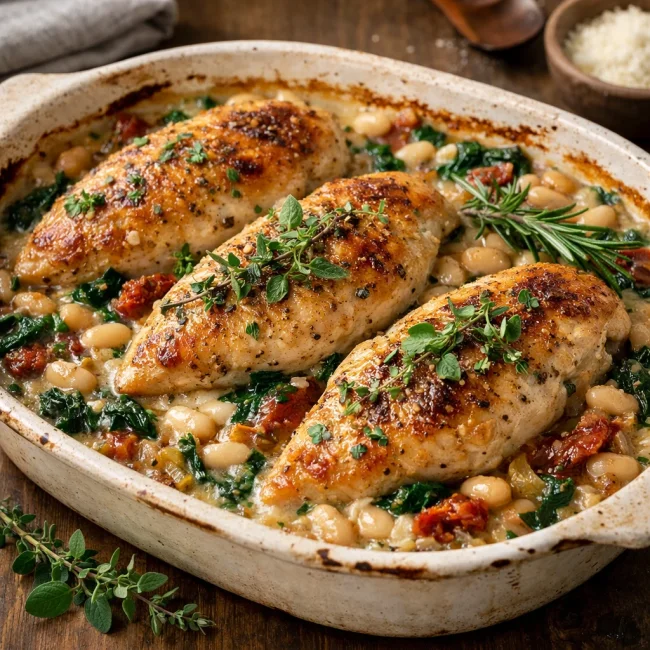 Tuscan Herb Chicken Casserole