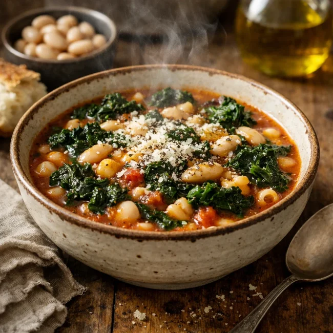 Tuscan Kale Pasta e Fagioli