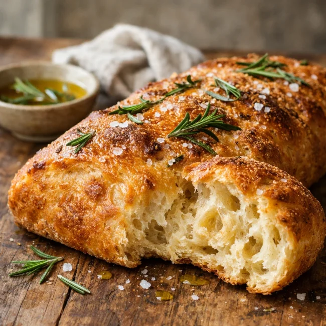 Tuscan Rosemary and Olive Oil Bread