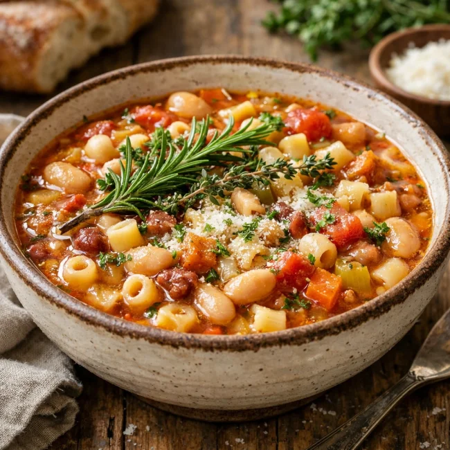 Tuscan Style Pasta e Fagioli