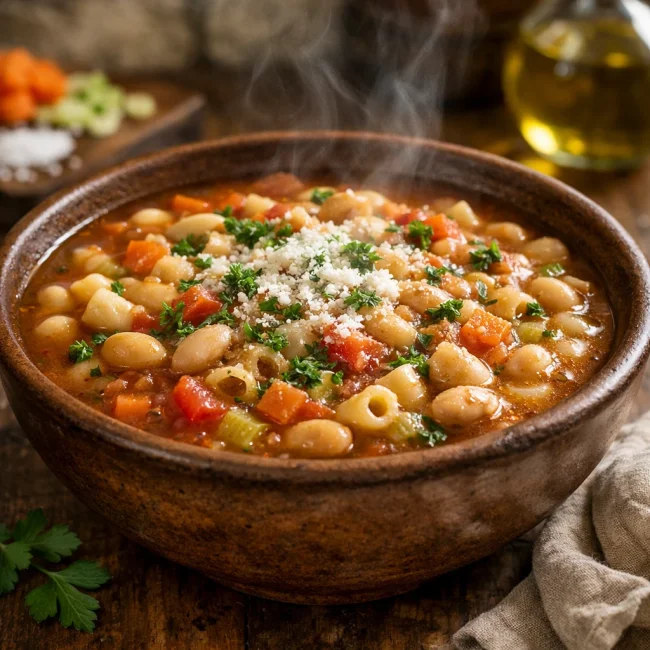 Tuscan Style Pasta Fagioli