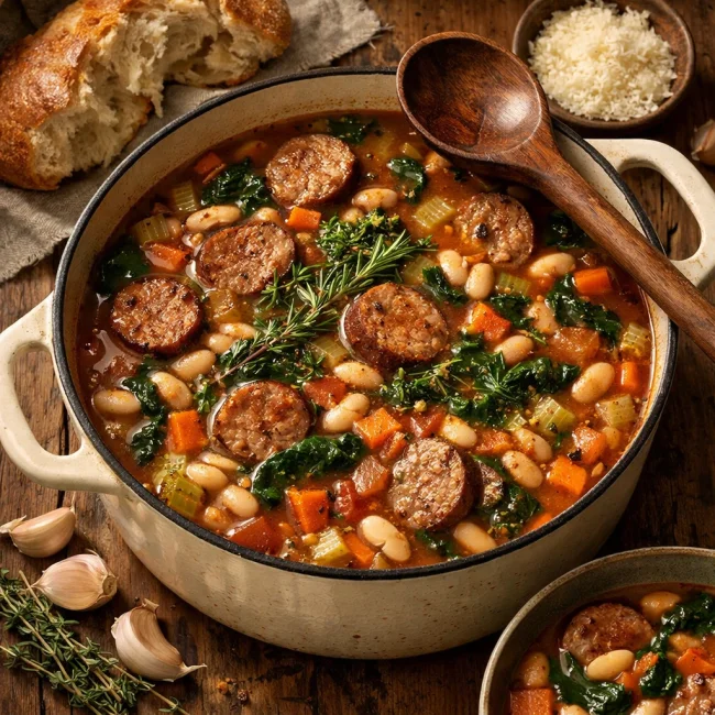 Tuscan White Bean and Sausage Soup