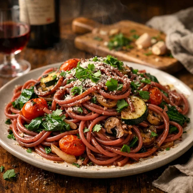 Tuscan Wine-Infused Pasta