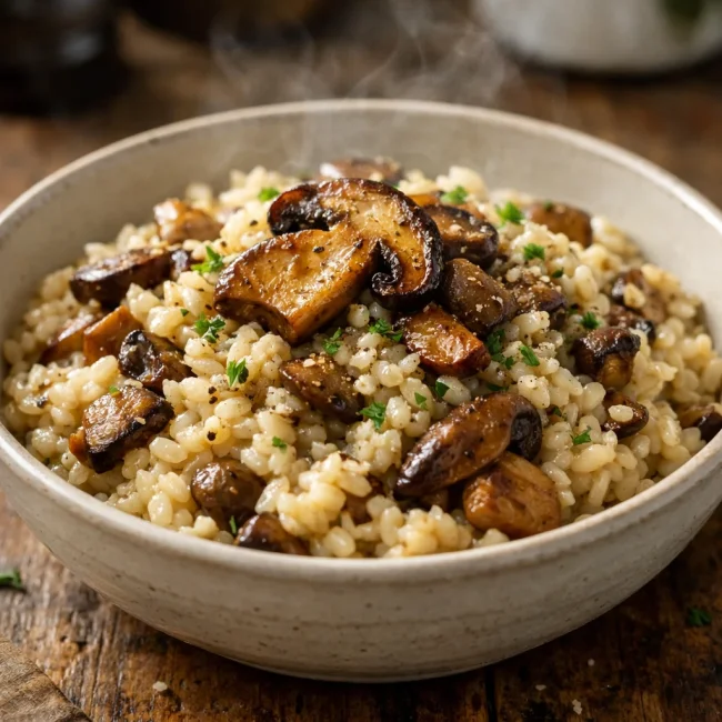 Umami-Loaded Mushroom Risotto