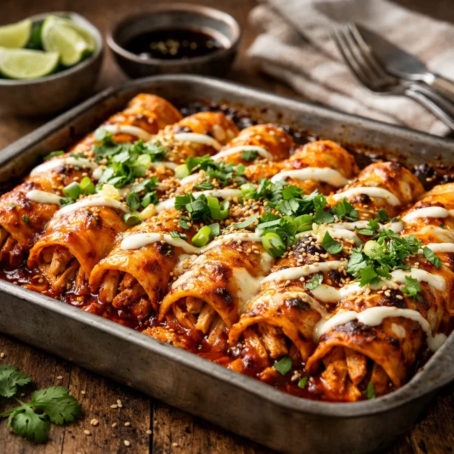 Unique Fusion Chicken Enchiladas