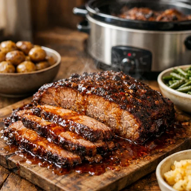 Unique Slow Cooker Brisket Delight