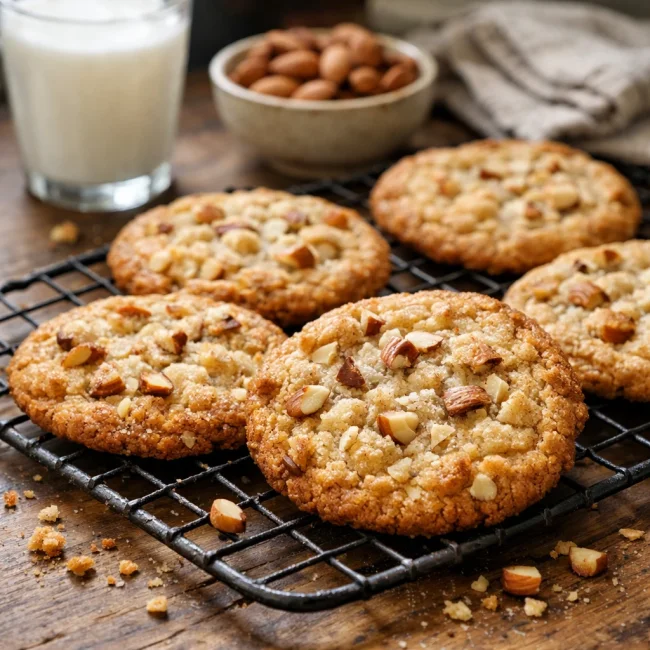 Vanilla Almond Crunch Cookies