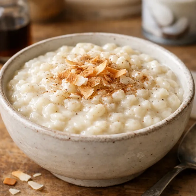 Vanilla Coconut Rice Pudding