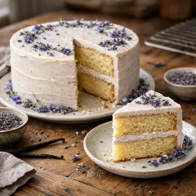 Vanilla Lavender Celebration Cake