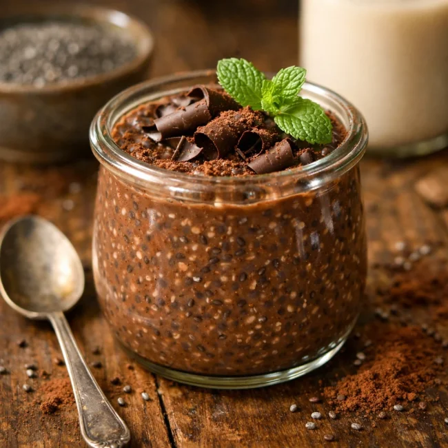 Vegan Chocolate Chia Pudding