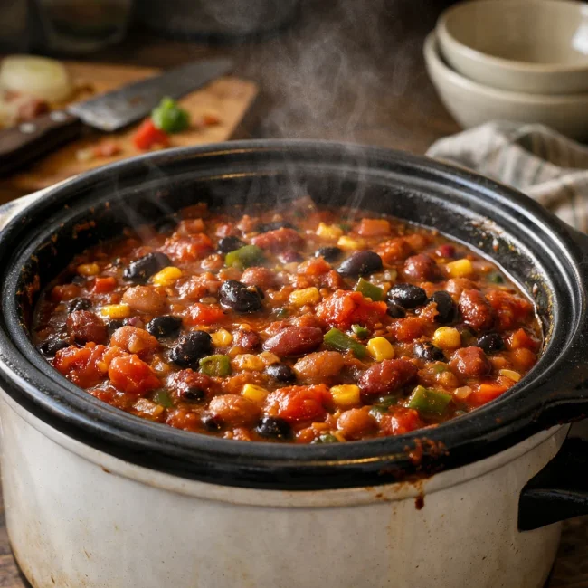 Vegetarian Slow Cooker Chili