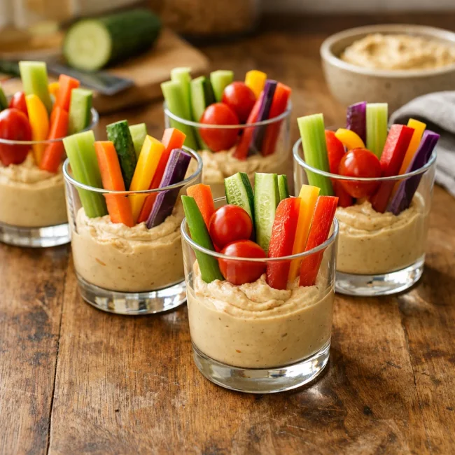 Veggie and Hummus Cups