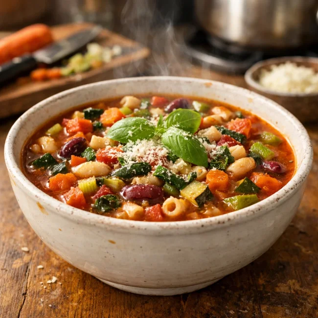 Veggie-Packed Minestrone Soup