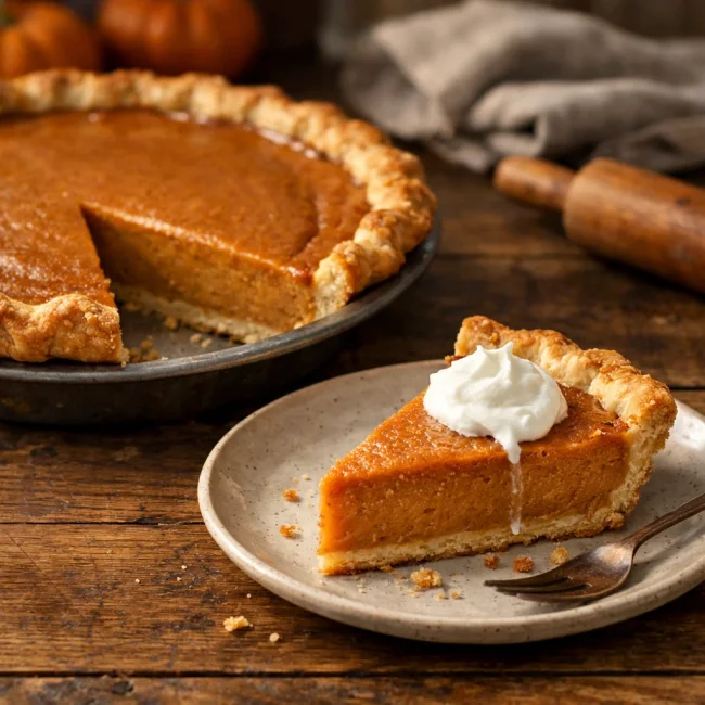 Velvety Autumn Pumpkin Pie
