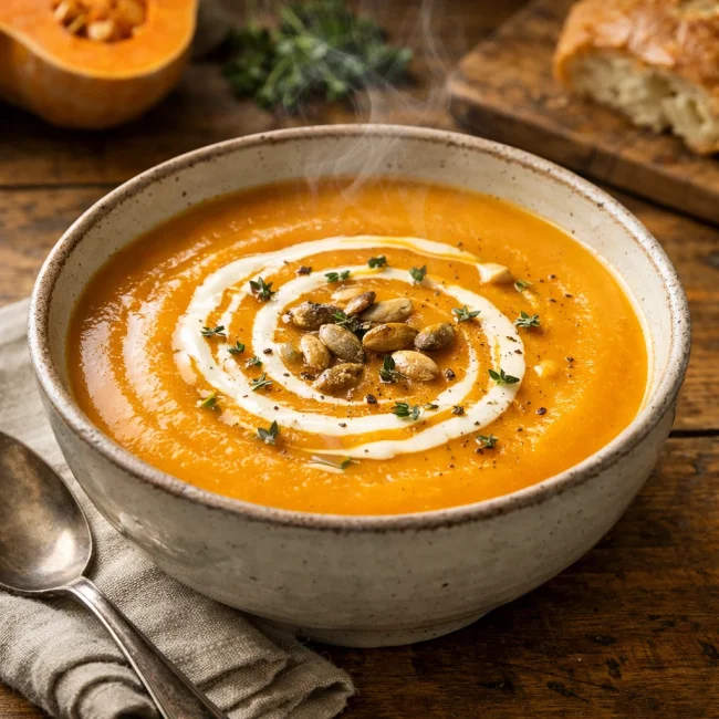 Velvety Butternut Squash Soup
