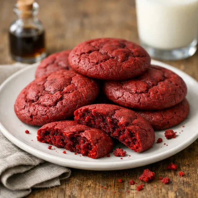 Velvety Crimson Cookies