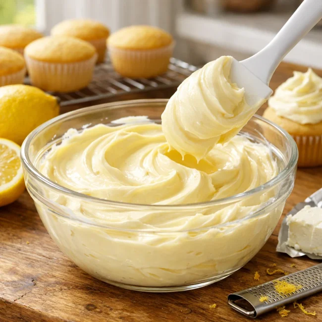 Velvety Lemon Cream Cheese Frosting