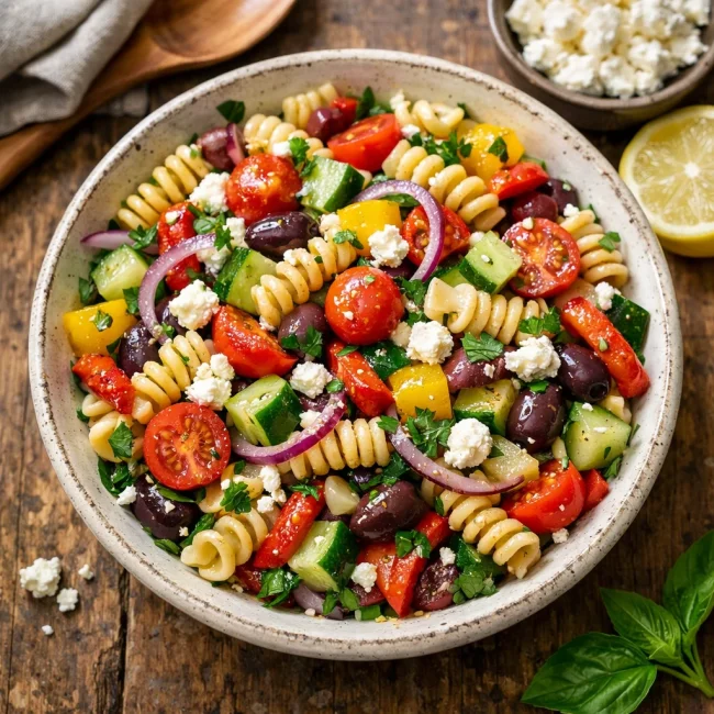 Vibrant Mediterranean Pasta Salad