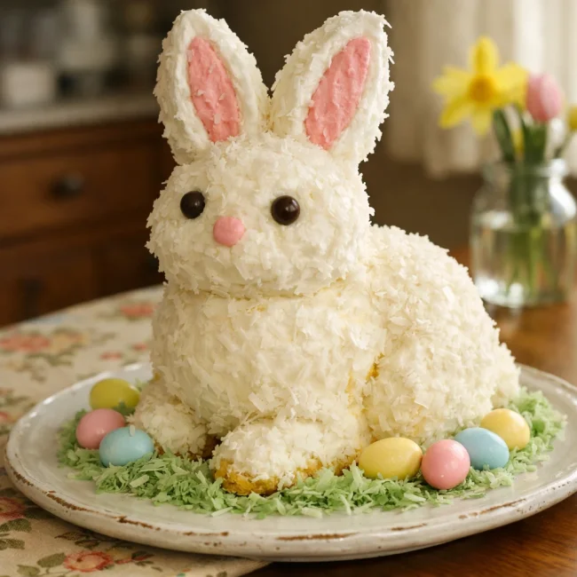 Vintage Easter Bunny Cake