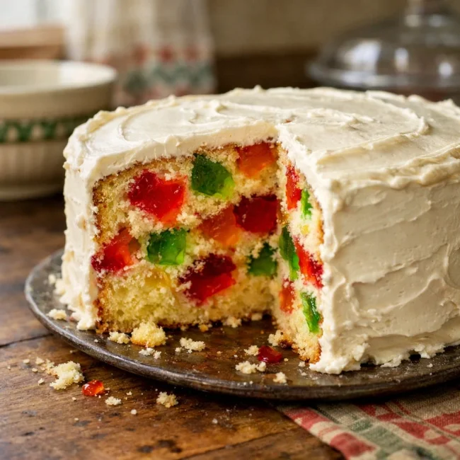 Vintage Gelatin Infused Cake