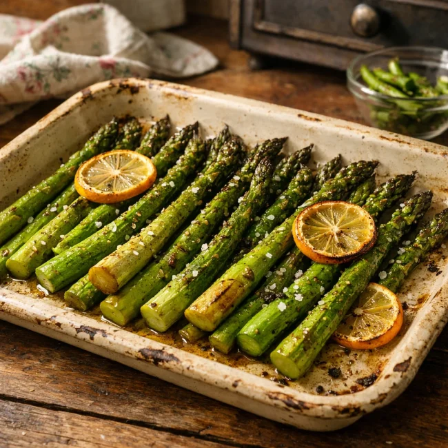 Vintage Oven-Roasted Asparagus