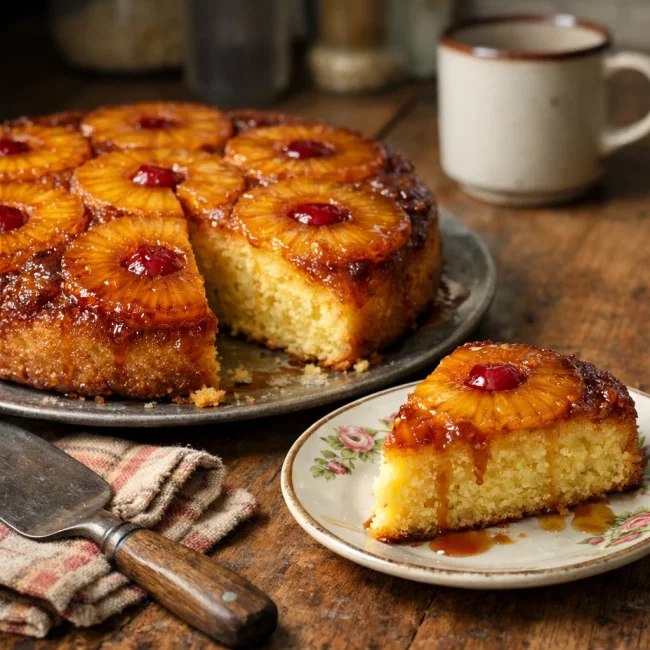 Vintage Pineapple Inversion Cake